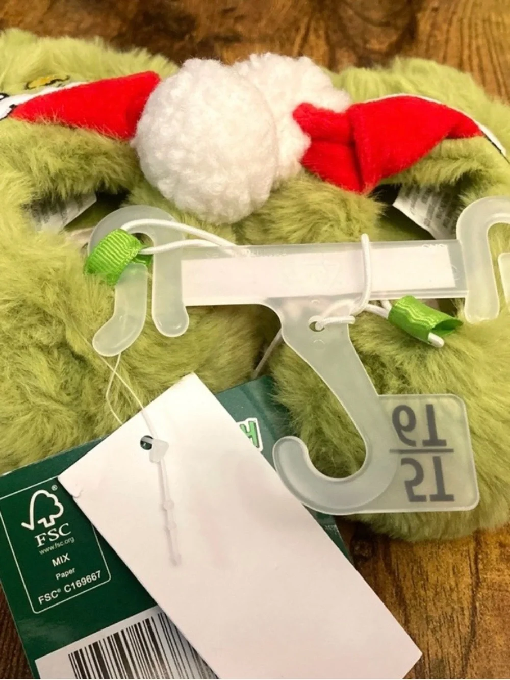 The Grinch Toddler Slide Slippers - Green  Size 5T-6T New